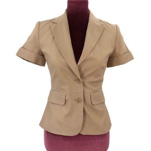 Banana Republic classic tan blazer jacket Women 0